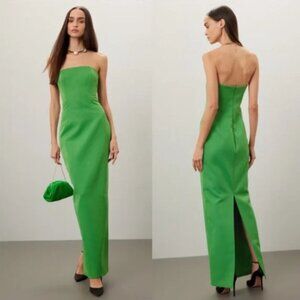 Rachel Gilbert Minah Strapless Structured Bodice Gown